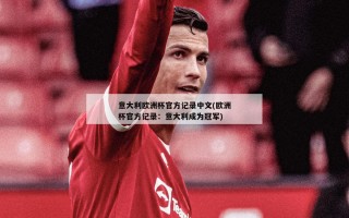 意大利欧洲杯官方记录中文(欧洲杯官方记录：意大利成为冠军)